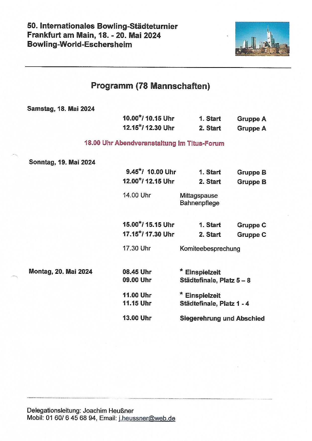 Seite 2 Spielzeiten Sonntag 1