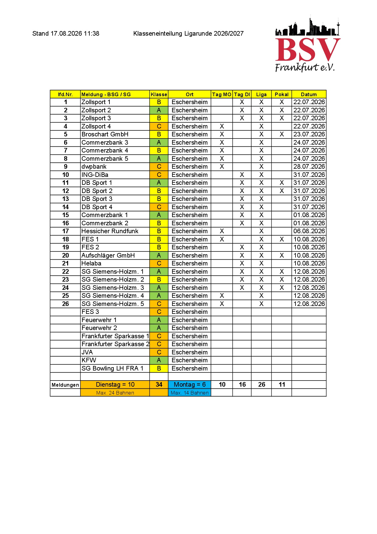 2026.08.17 Anmeldungen Saison 2026 27
