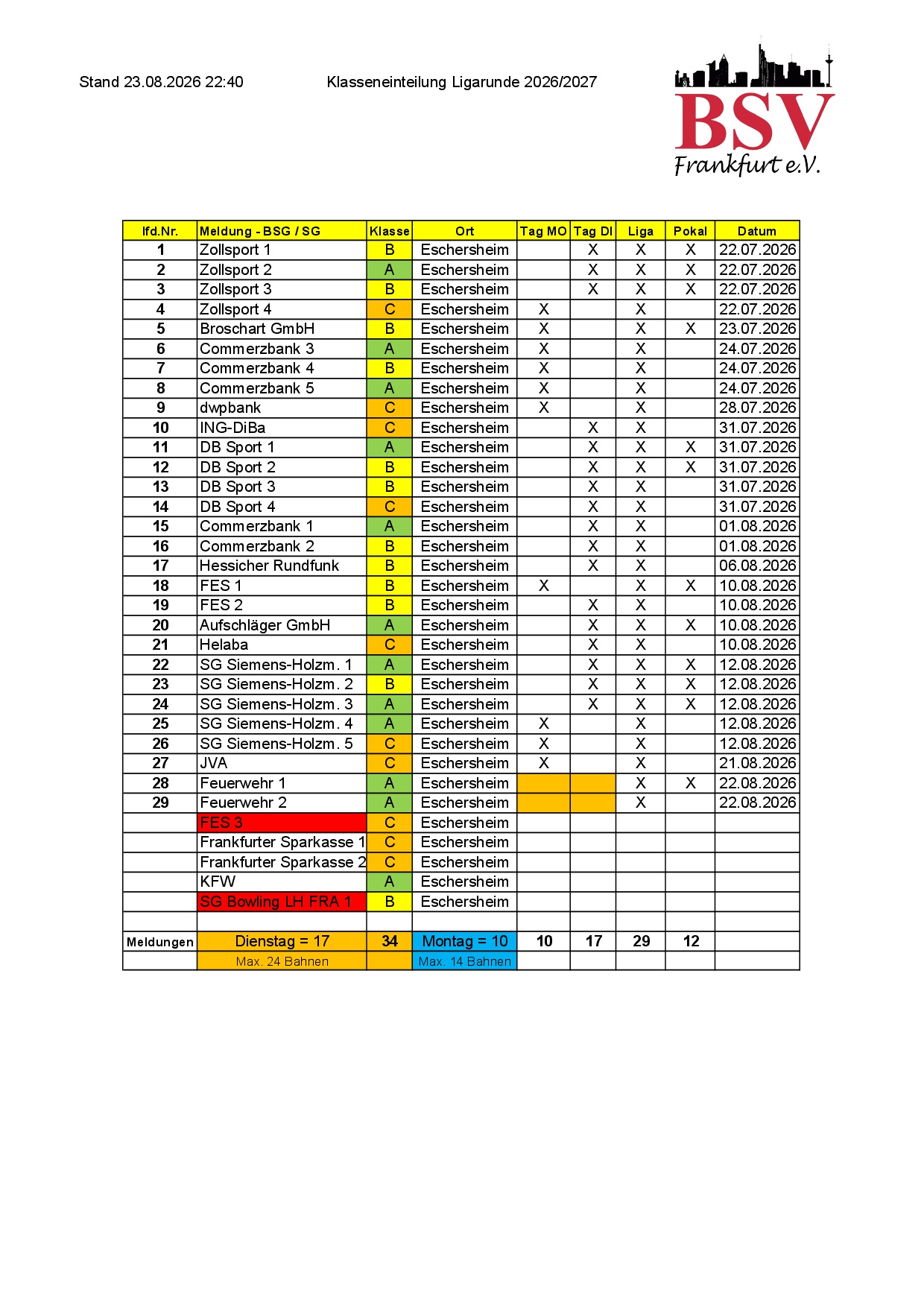 2026.08.23 Anmeldungen Saison 2026 27